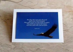 eagle scripture card